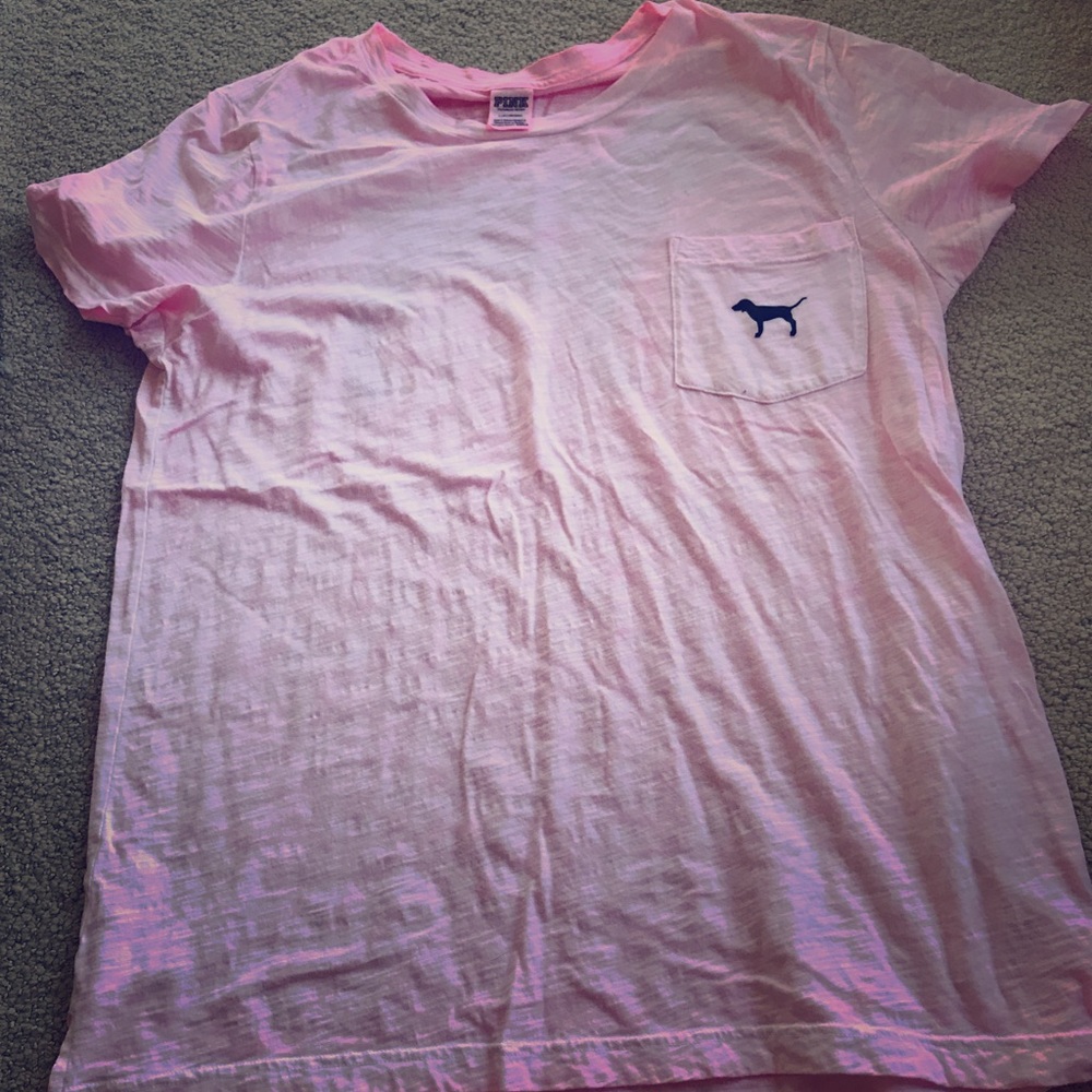 Neon Pink Victoria’s Secret Crewneck Shirt L